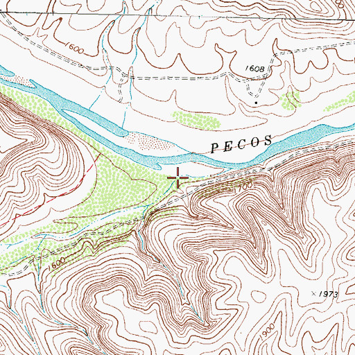 Topographic Map of Little Fielder Draw, TX