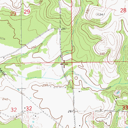 Topographic Map of Divine Church (historical), AL