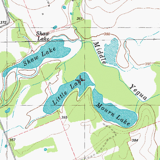 Topographic Map of Little Lake, TX