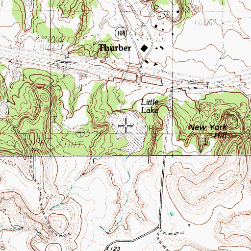 Topographic Map of Little Lake, TX