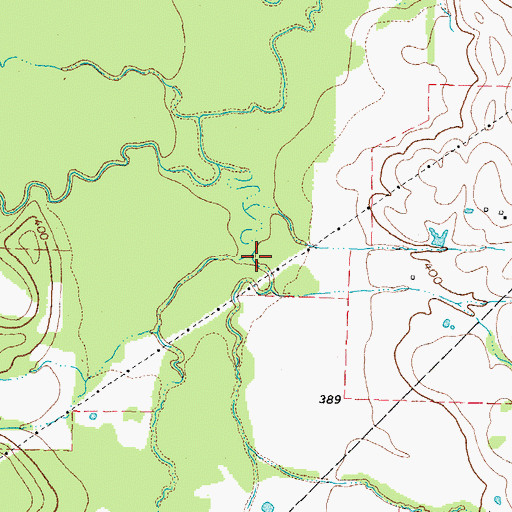 Topographic Map of Lollars Branch, TX
