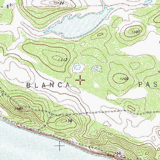 Topographic Map of Loma Blanca Pasture, TX