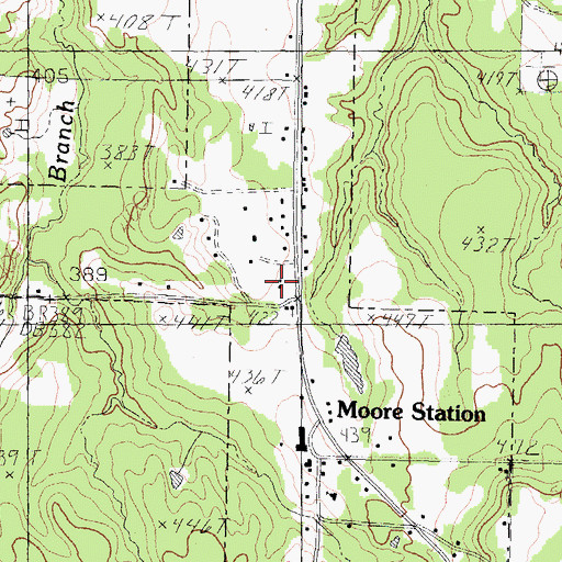 Topographic Map of Lone Star Church, TX