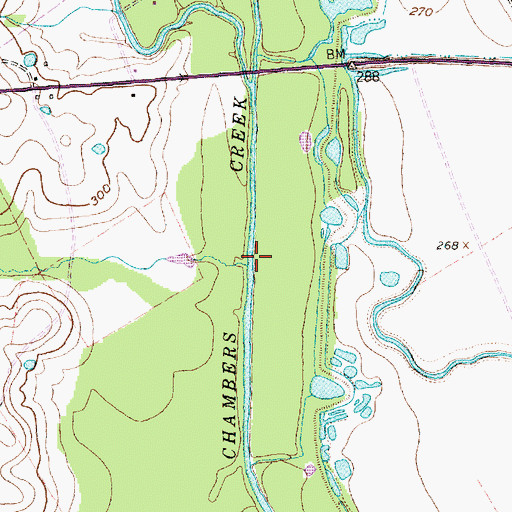 Topographic Map of Long Arm Branch, TX