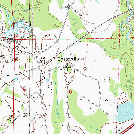 Topographic Map of New Hope Church, AL