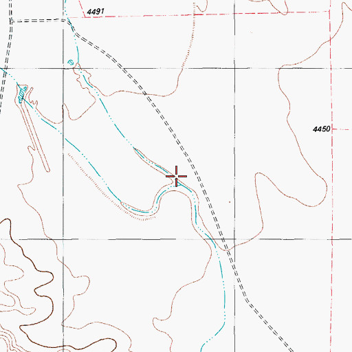 Topographic Map of Long Draw, TX