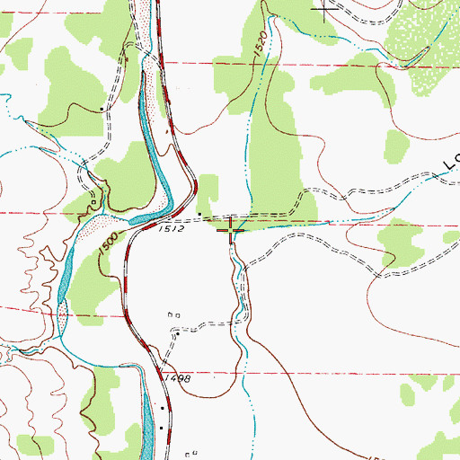 Topographic Map of Long Hollow, TX