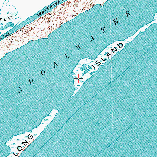 Topographic Map of Long Island, TX
