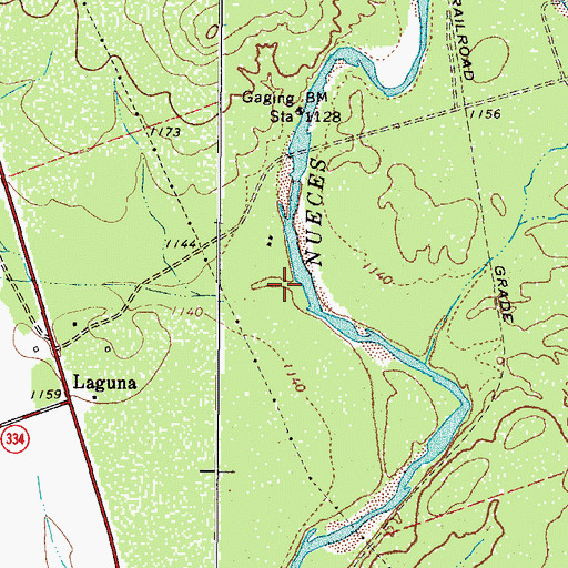 Topographic Map of Long John Hollow, TX