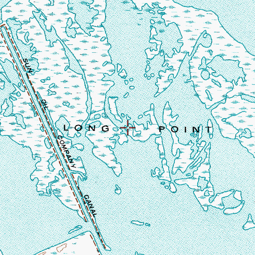 Topographic Map of Long Point, TX