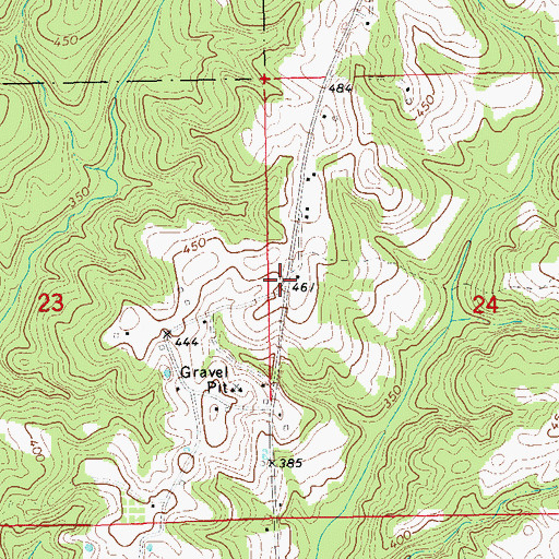 Topographic Map of Pleasant Hill School (historical), AL