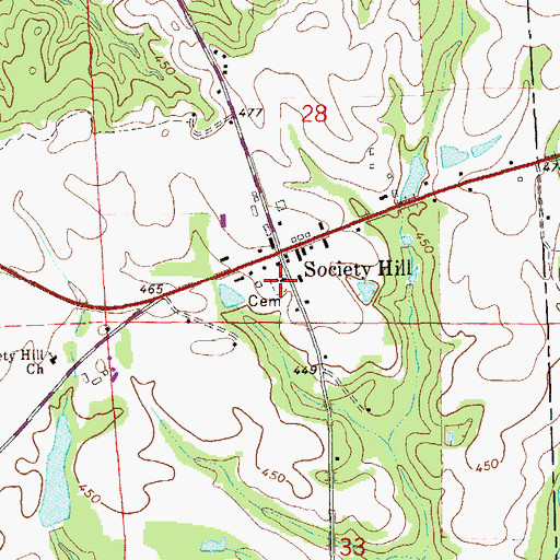 Topographic Map of Providence Church, AL