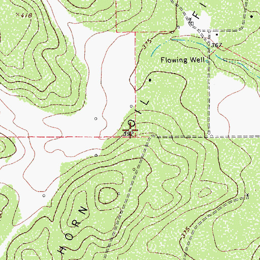Topographic Map of Longhorn Oil Field, TX