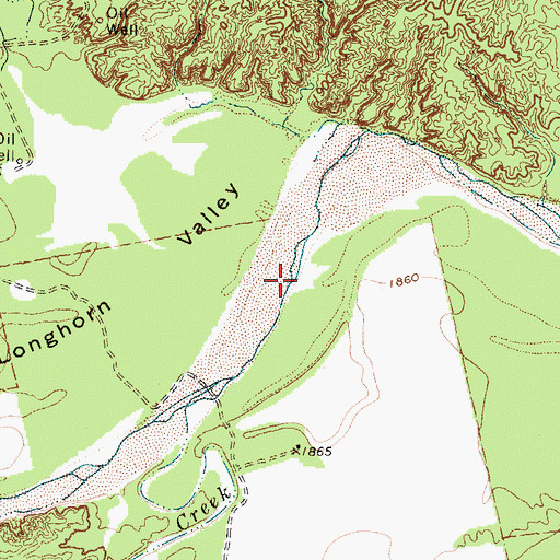 Topographic Map of Longhorn Valley, TX