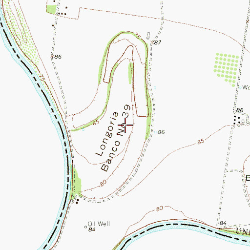 Topographic Map of Longoria Banco Number 39, TX