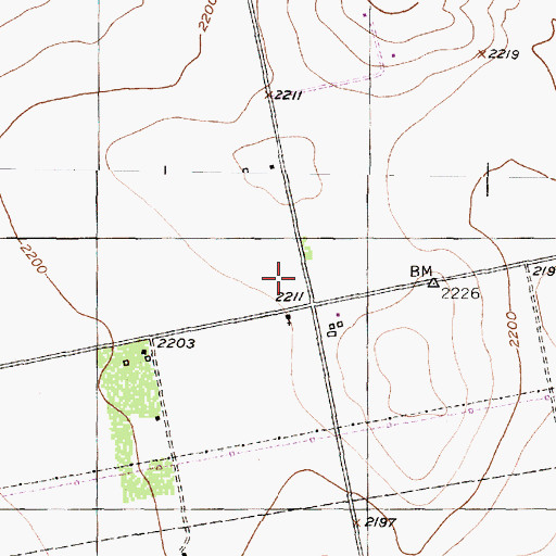 Topographic Map of Looney School, TX