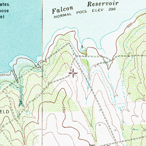 Topographic Map of Lopeno Gas Field, TX