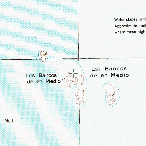 Topographic Map of Los Bencos de en Medio, TX