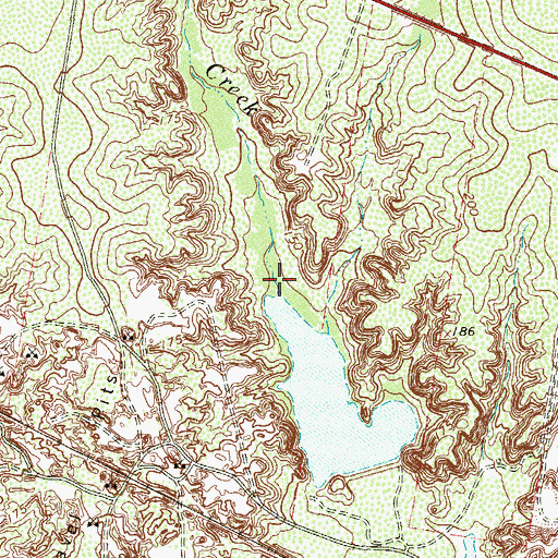 Topographic Map of La Burrita Creek, TX