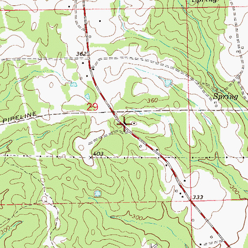Topographic Map of Simmons School (historical), AL