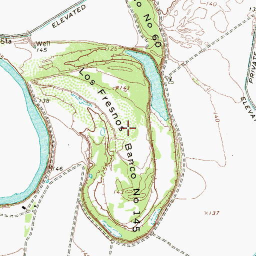 Topographic Map of Los Fresnos Banco Number 145, TX