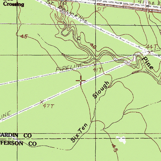 Topographic Map of Lost Dog Cabin, TX