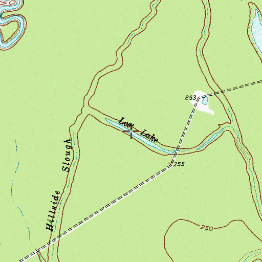 Topographic Map of Lost Lake, TX