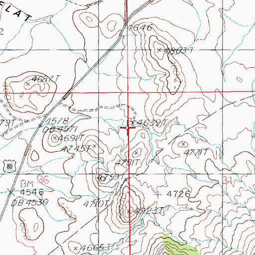 Topographic Map of Watson Windmill, AZ