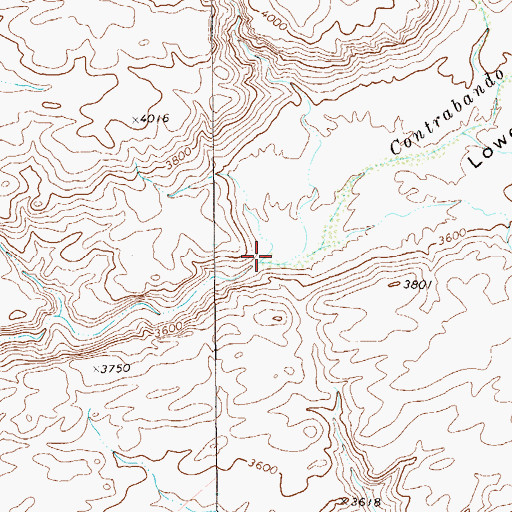 Topographic Map of Lowes Valley, TX