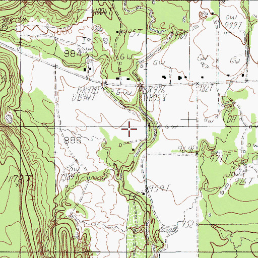 Topographic Map of Loyd-Dalton Oil Field, TX
