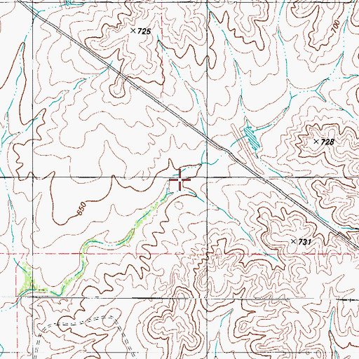 Topographic Map of Loza Tank, TX