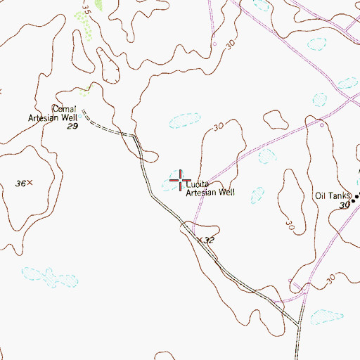 Topographic Map of Lucita Artesian Well, TX