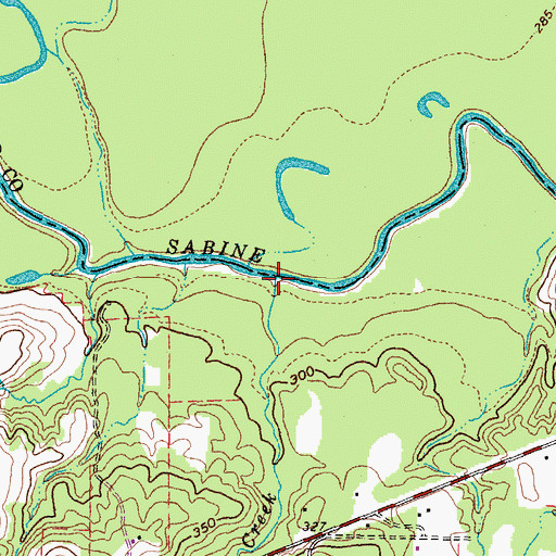 Topographic Map of Lynn Creek, TX