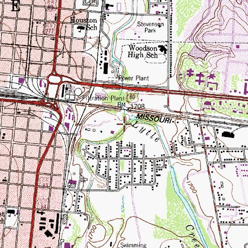 Topographic Map of Lytle Creek, TX