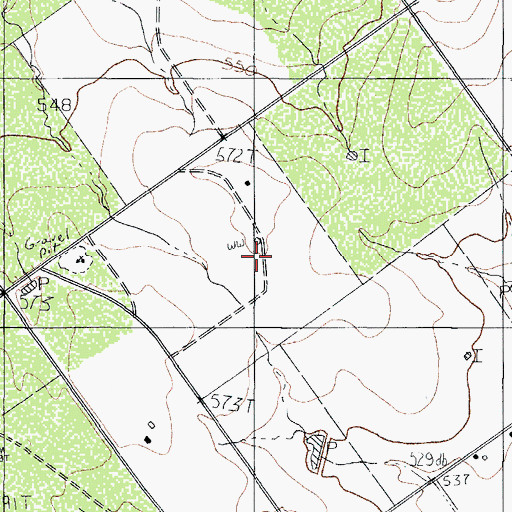 Topographic Map of M Rich, TX