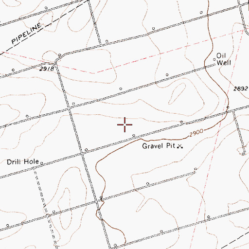 Topographic Map of Mabee Oil Field, TX