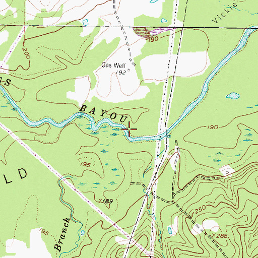 Topographic Map of Maddox Branch, TX