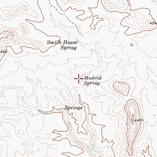 Topographic Map of Madrid Spring, TX