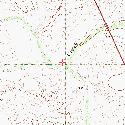 Topographic Map of Magoy Creek, TX
