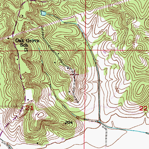 Topographic Map of Big Foot Hunting Club, AL