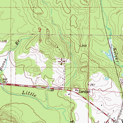 Topographic Map of Big Rack Club, AL