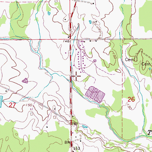 Topographic Map of Black Belt Community Health Center, AL
