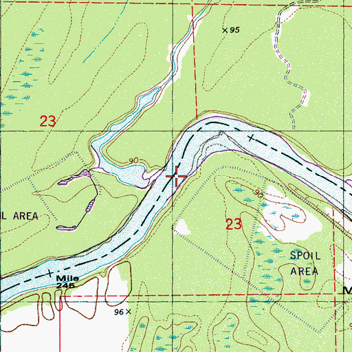 Topographic Map of Boligee Bar, AL