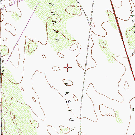 Topographic Map of Marrana Pasture, TX