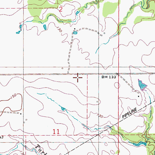 Topographic Map of Browns Chapel (historical), AL