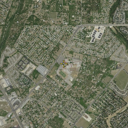 Aerial/Satellite Image of Marshall High School, TX