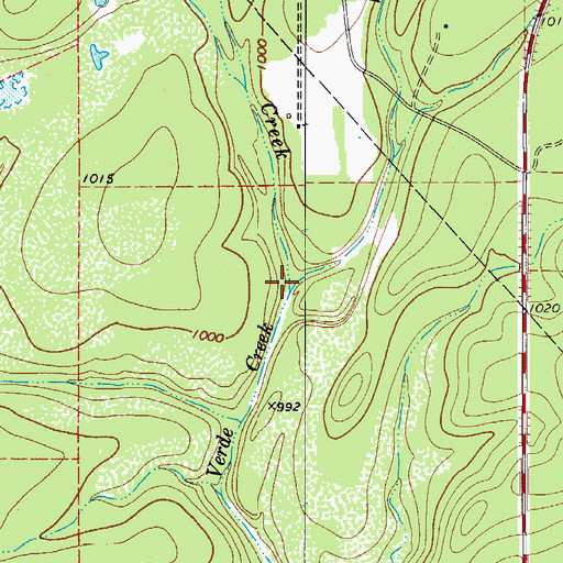 Topographic Map of Martin Creek, TX