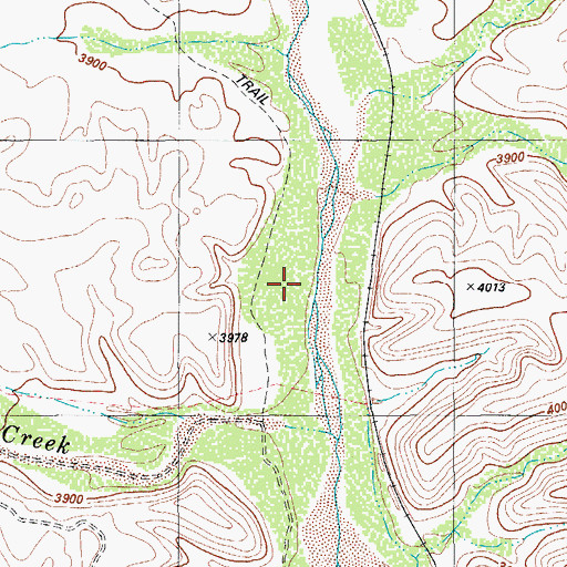 Topographic Map of Matonoso Creek, TX