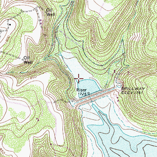 Topographic Map of McEwen Draw, TX