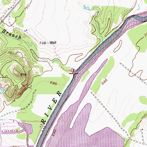 Topographic Map of McCuan Branch, TX